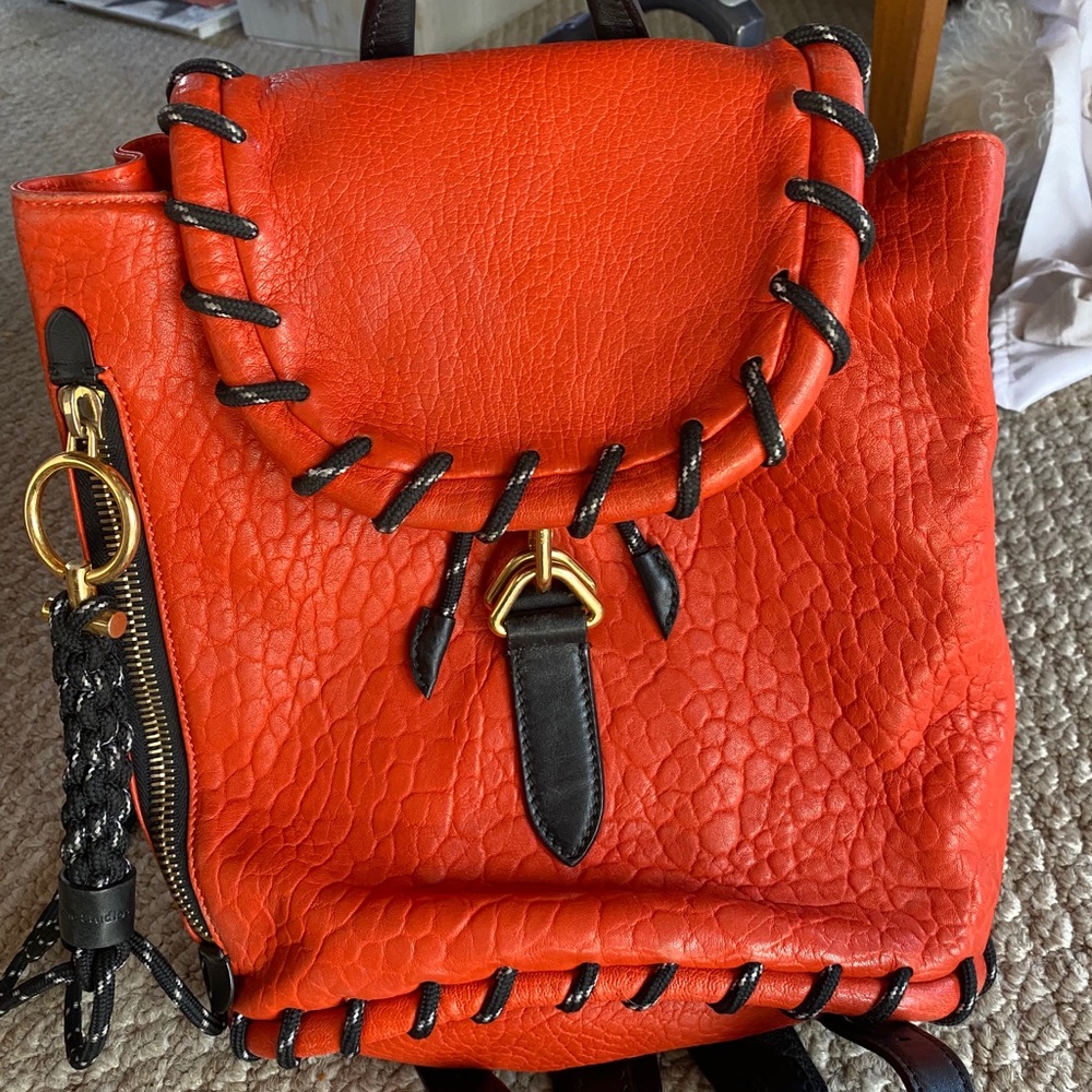 Acne Rope Backpack red leather - Picture 7 of 12